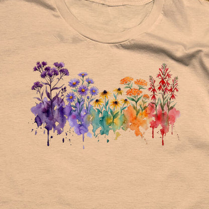 Watercolor Cuyahoga Valley Wildflowers T-Shirt
