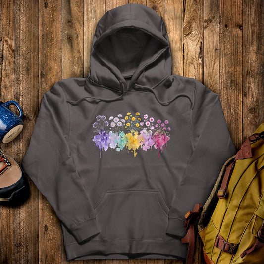 Watercolor Death Valley Wildflowers Hoodie