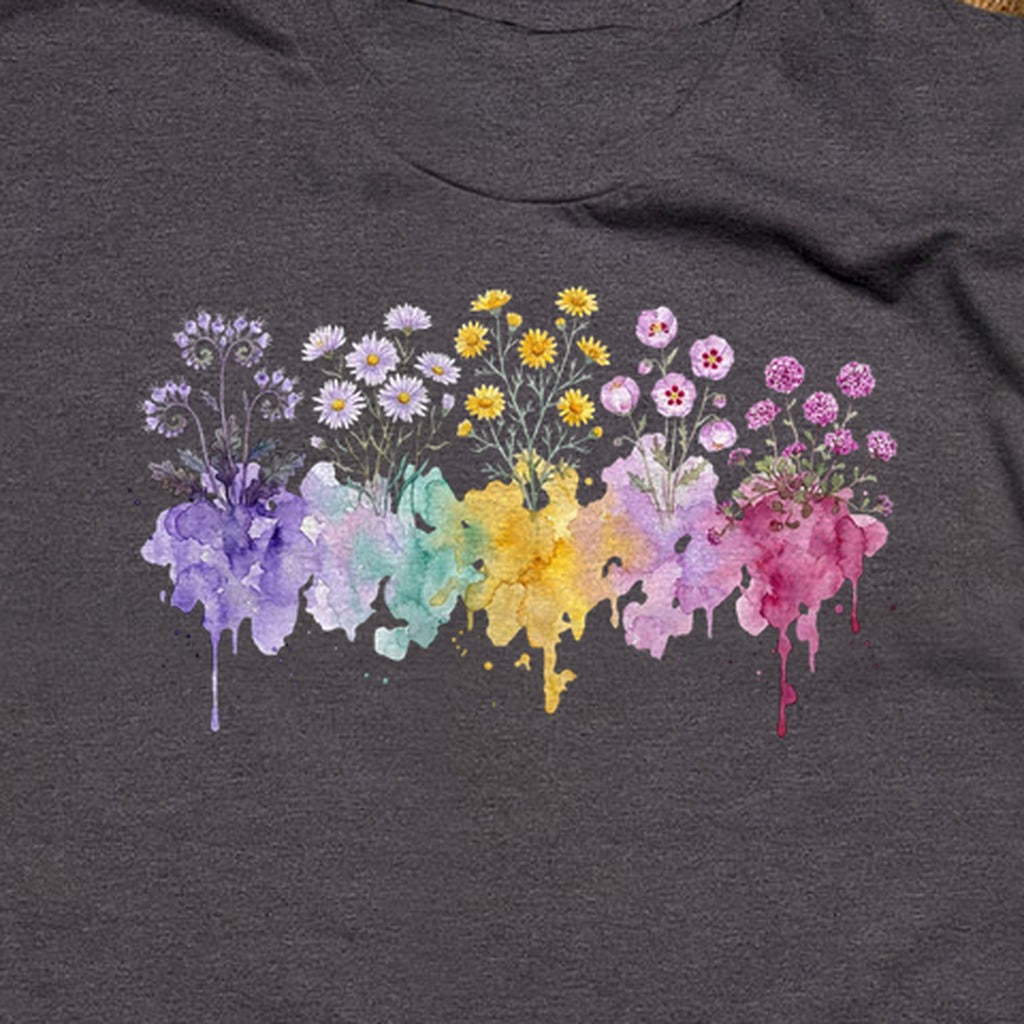 Watercolor Death Valley Wildflowers T-Shirt