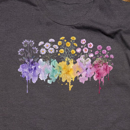 Watercolor Death Valley Wildflowers T-Shirt