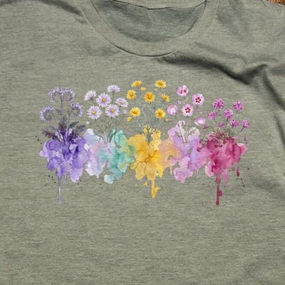 Watercolor Death Valley Wildflowers T-Shirt