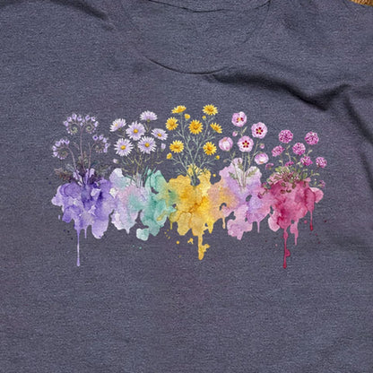 Watercolor Death Valley Wildflowers T-Shirt