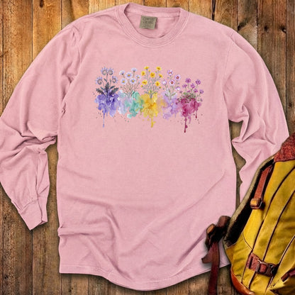 Watercolor Death Valley Wildflowers Premium Long Sleeve