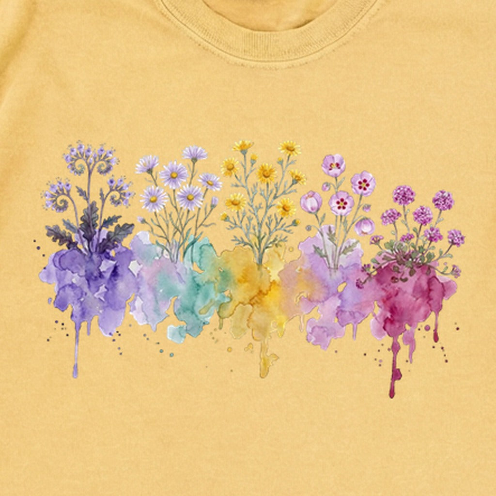 Watercolor Death Valley Wildflowers Premium Long Sleeve