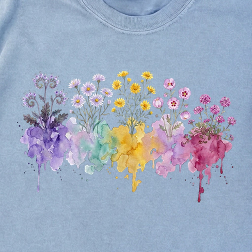 Watercolor Death Valley Wildflowers Premium Long Sleeve
