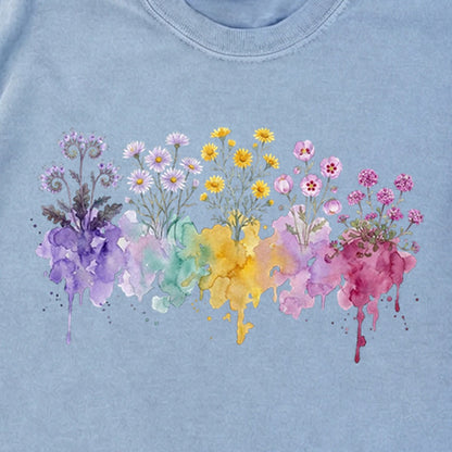 Watercolor Death Valley Wildflowers Premium Long Sleeve