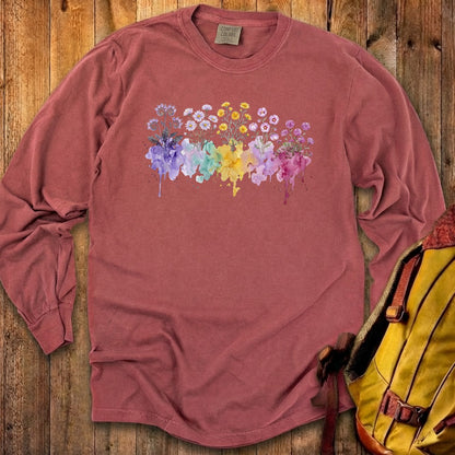Watercolor Death Valley Wildflowers Premium Long Sleeve