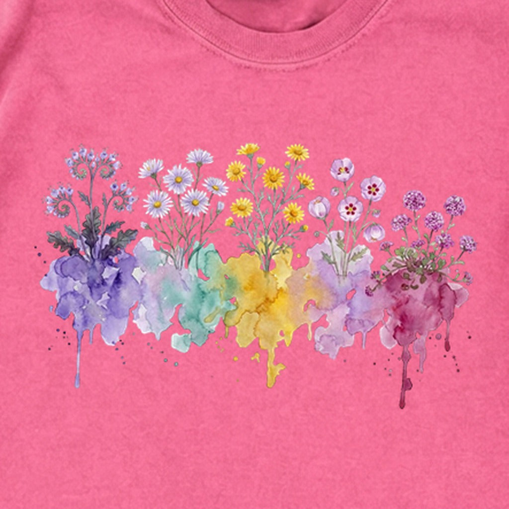 Watercolor Death Valley Wildflowers Premium Long Sleeve