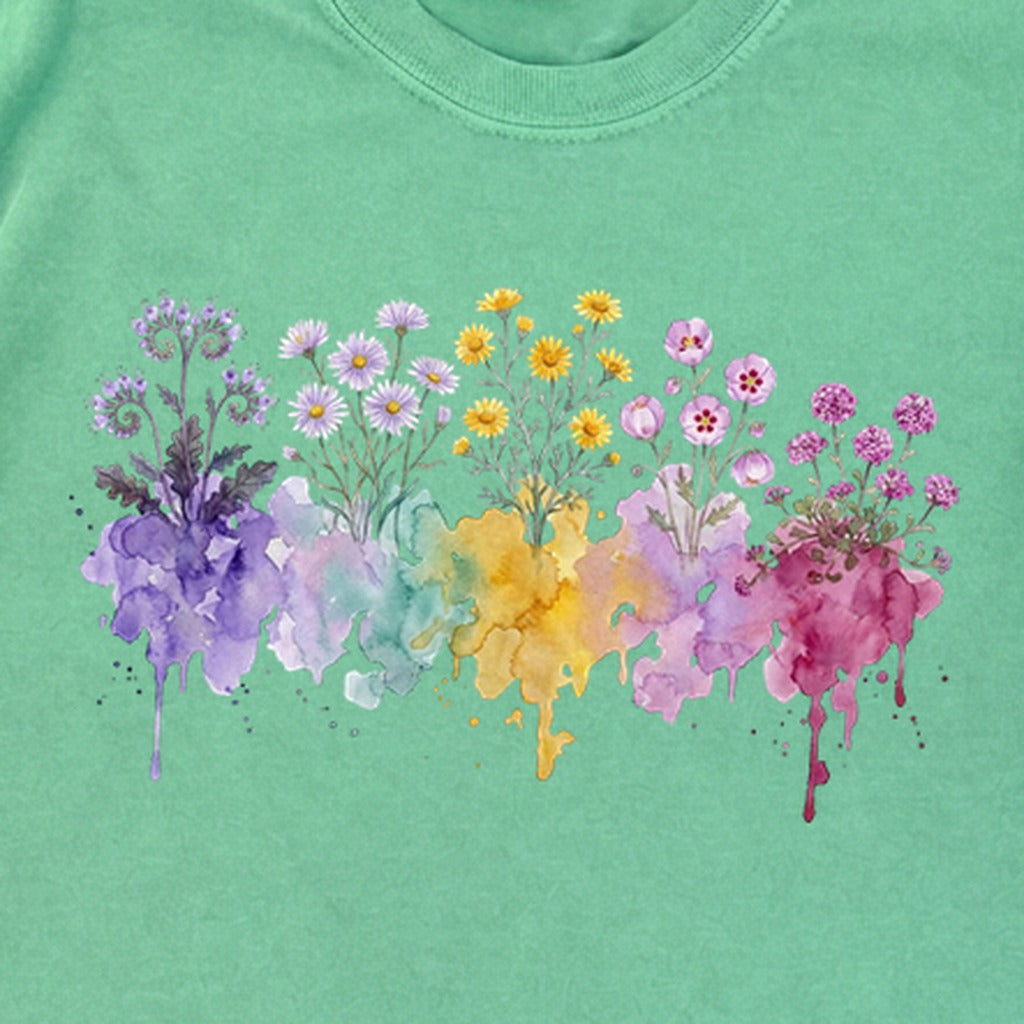 Watercolor Death Valley Wildflowers Premium Long Sleeve