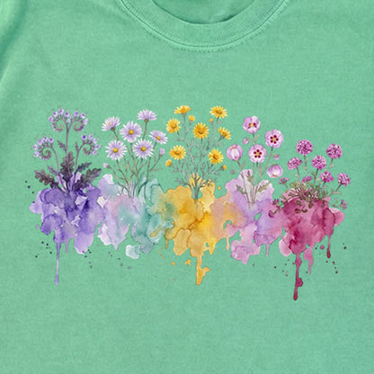 Watercolor Death Valley Wildflowers Premium Long Sleeve