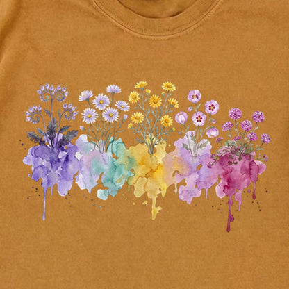 Watercolor Death Valley Wildflowers Premium Long Sleeve