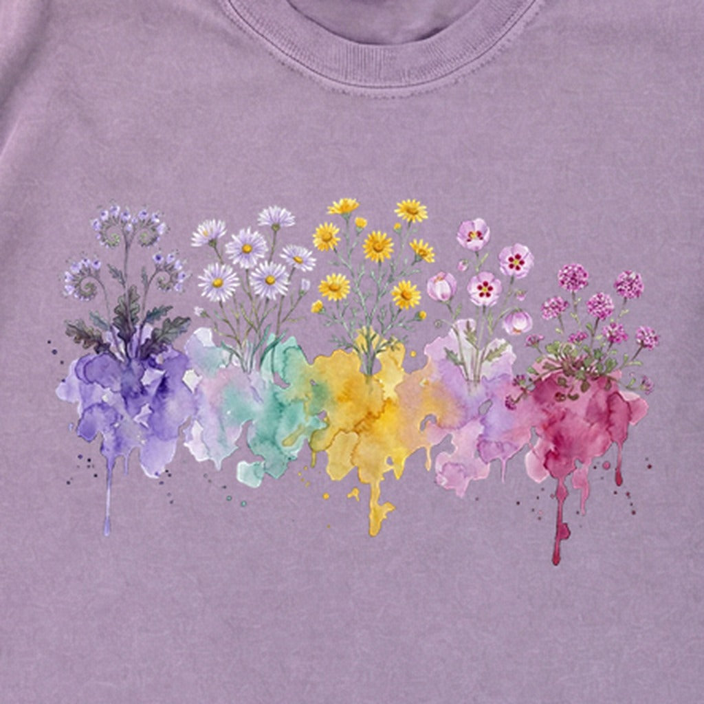 Watercolor Death Valley Wildflowers Premium Long Sleeve