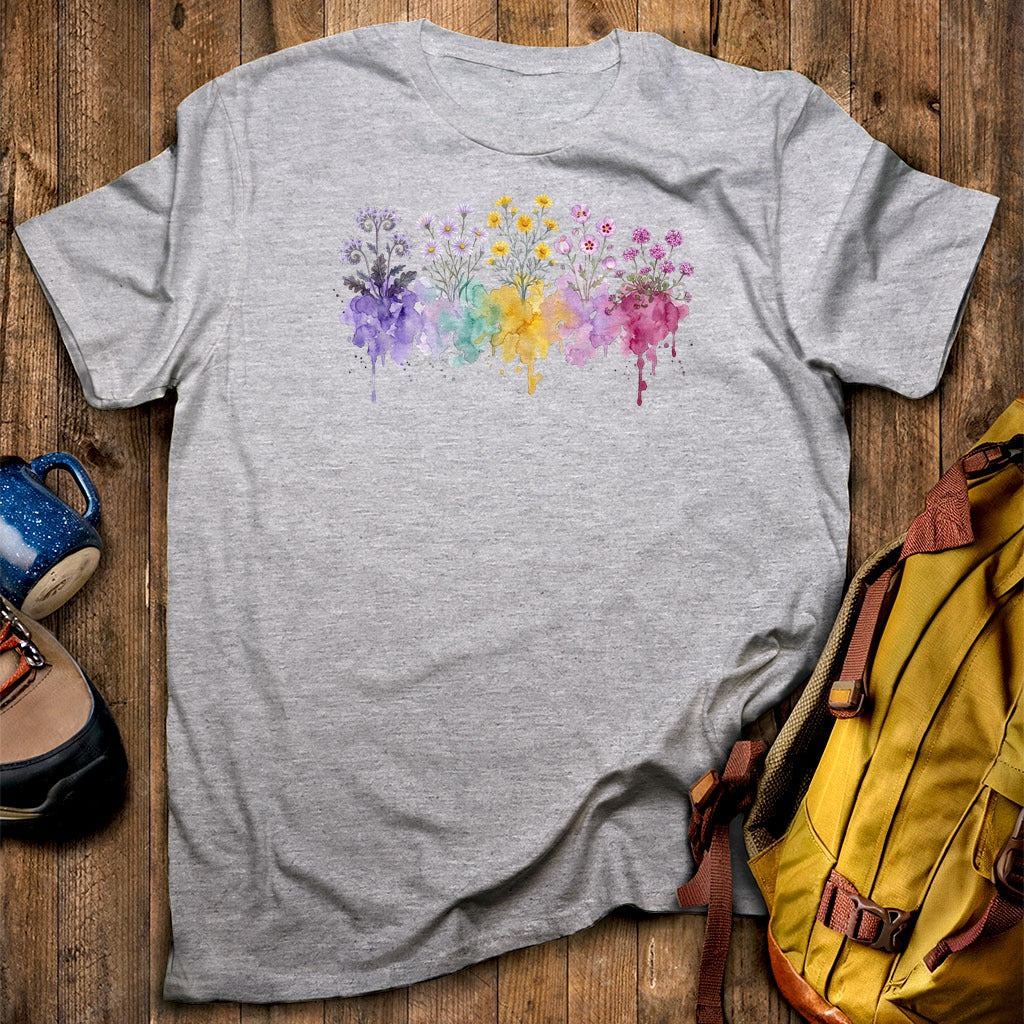 Watercolor Death Valley Wildflowers T-Shirt
