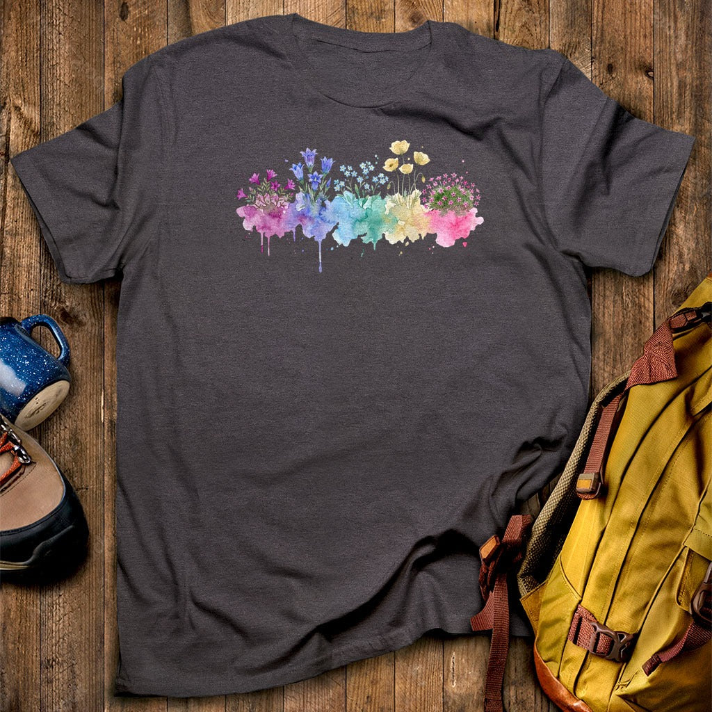 Watercolor Denali Wildflowers T-Shirt