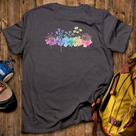 Watercolor Denali Wildflowers T-Shirt