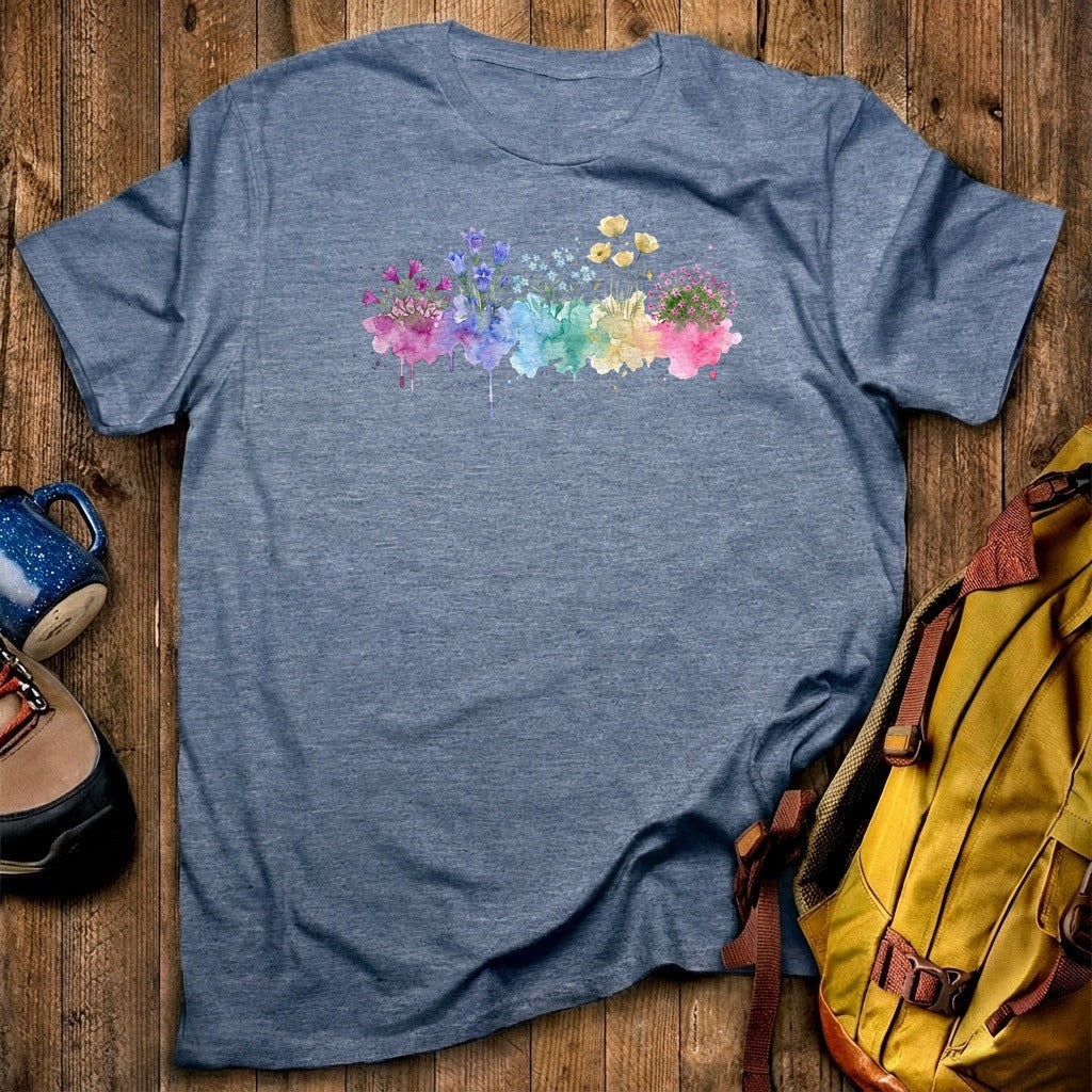 Watercolor Denali Wildflowers T-Shirt