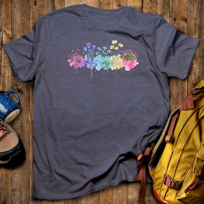 Watercolor Denali Wildflowers T-Shirt