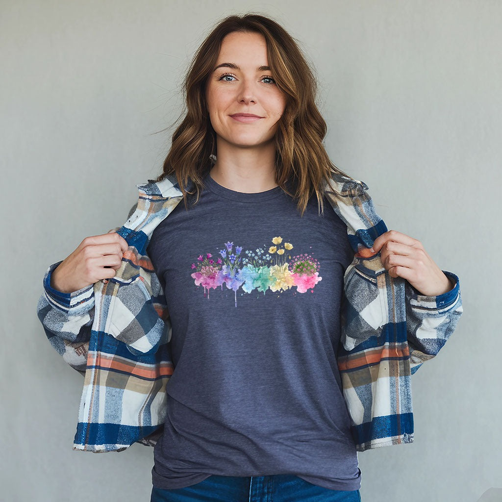 Watercolor Denali Wildflowers T-Shirt