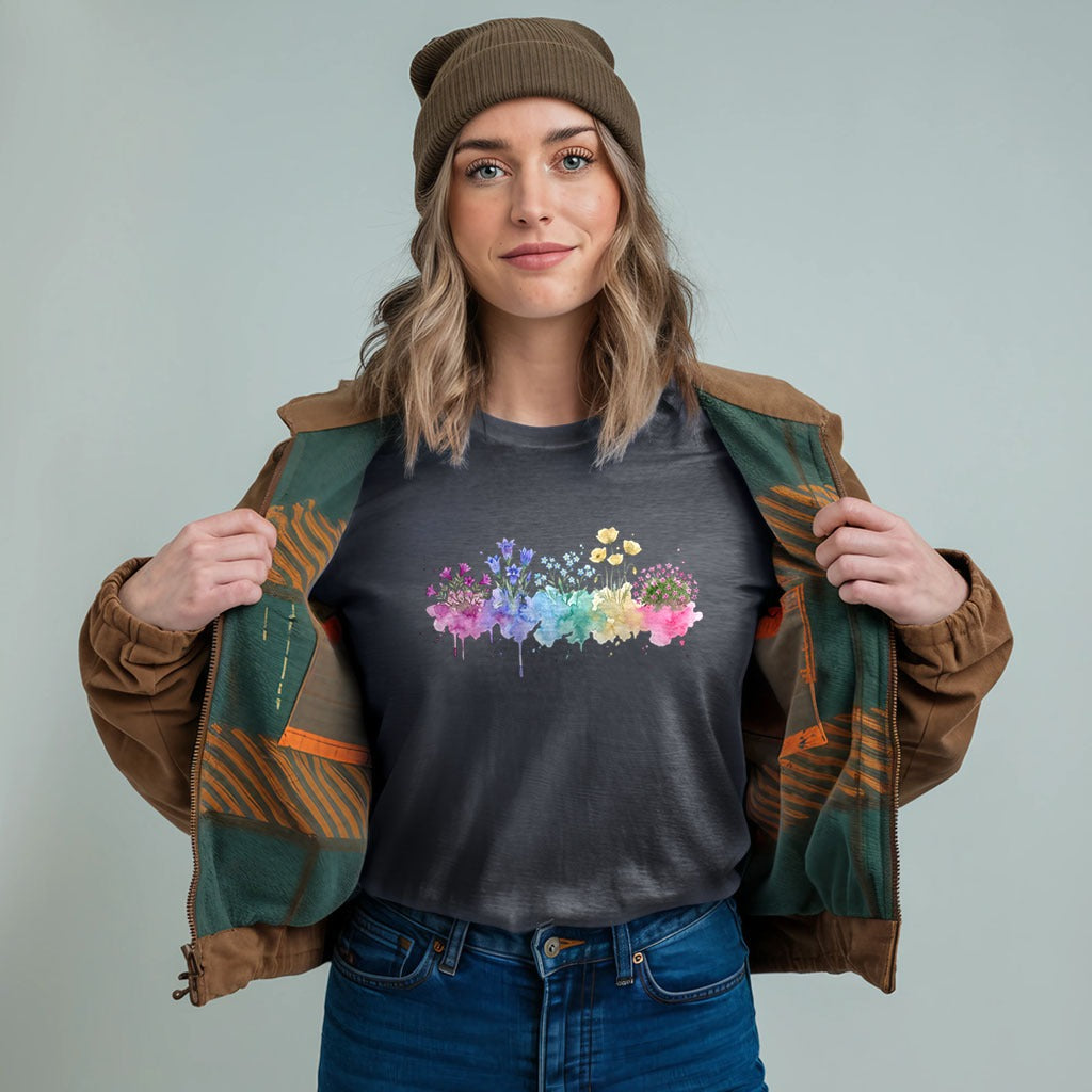 Watercolor Denali Wildflowers T-Shirt
