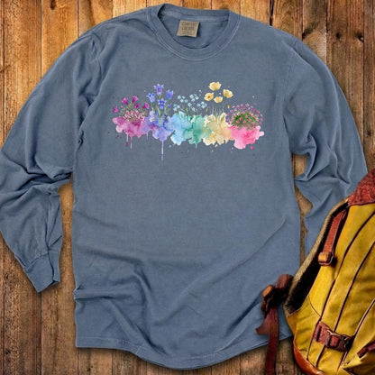 Watercolor Denali Wildflowers Premium Long Sleeve