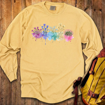 Watercolor Denali Wildflowers Premium Long Sleeve