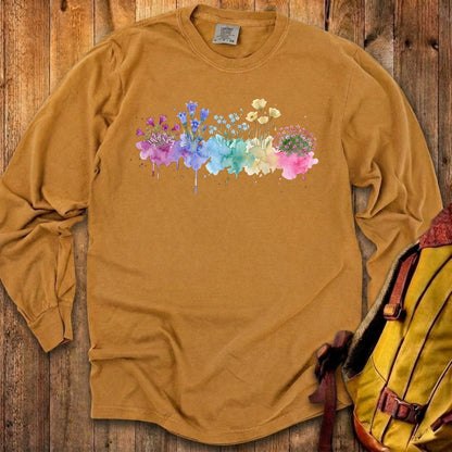 Watercolor Denali Wildflowers Premium Long Sleeve