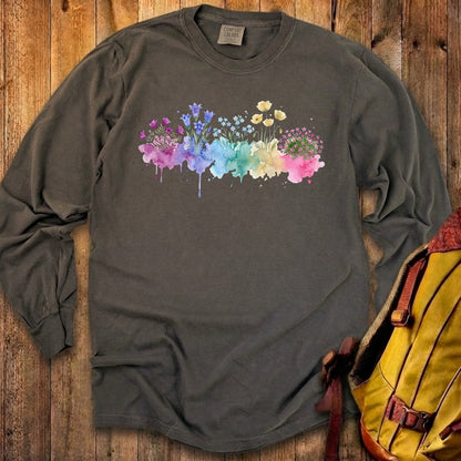 Watercolor Denali Wildflowers Premium Long Sleeve