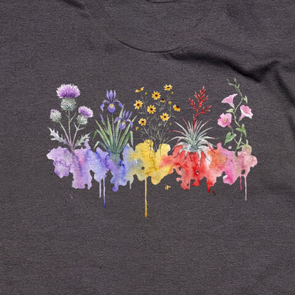 Watercolor Everglades Wildflowers T-Shirt