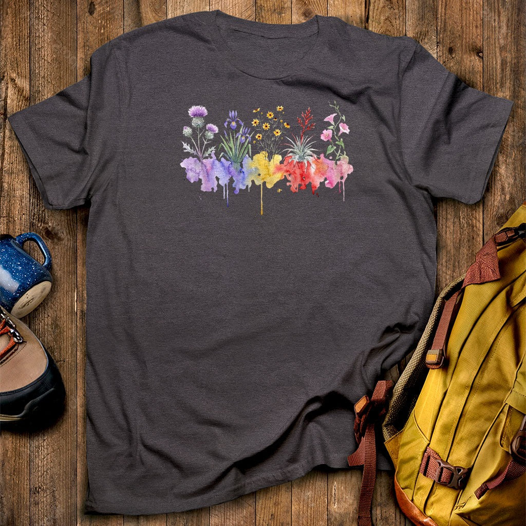 Watercolor Everglades Wildflowers T-Shirt