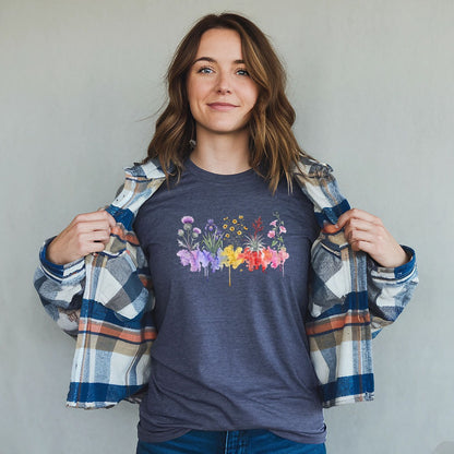 Watercolor Everglades Wildflowers T-Shirt