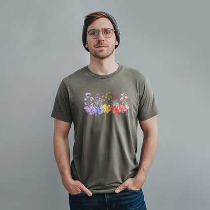 Watercolor Everglades Wildflowers T-Shirt