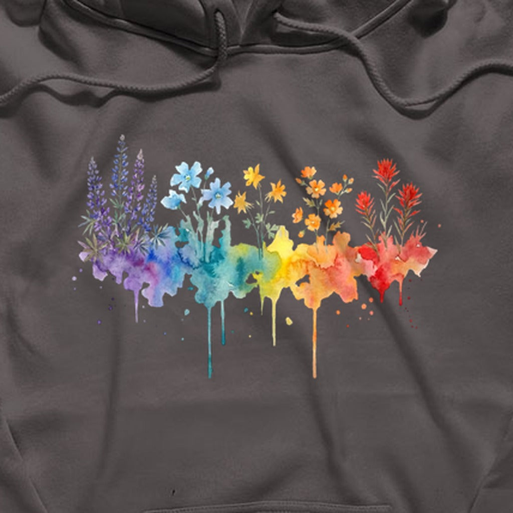 Watercolor Grand Canyon Wildflowers Hoodie