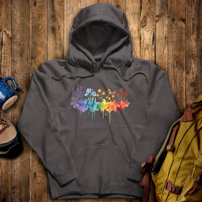 Watercolor Grand Canyon Wildflowers Hoodie