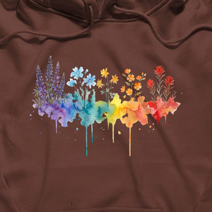 Watercolor Grand Canyon Wildflowers Hoodie