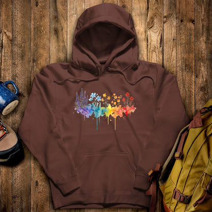 Watercolor Grand Canyon Wildflowers Hoodie