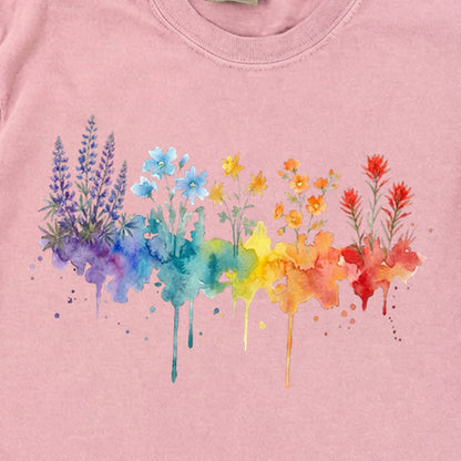 Watercolor Grand Canyon Wildflowers Premium Long Sleeve