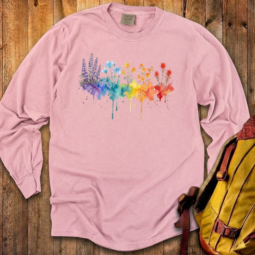 Watercolor Grand Canyon Wildflowers Premium Long Sleeve
