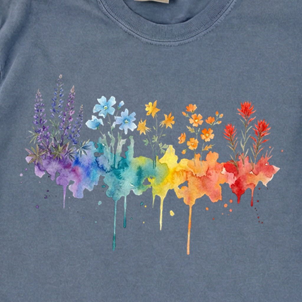 Watercolor Grand Canyon Wildflowers Premium Long Sleeve