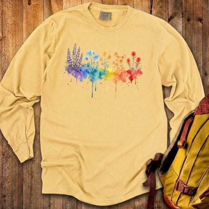 Watercolor Grand Canyon Wildflowers Premium Long Sleeve