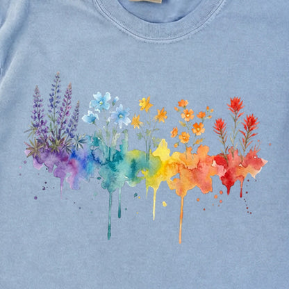 Watercolor Grand Canyon Wildflowers Premium Long Sleeve