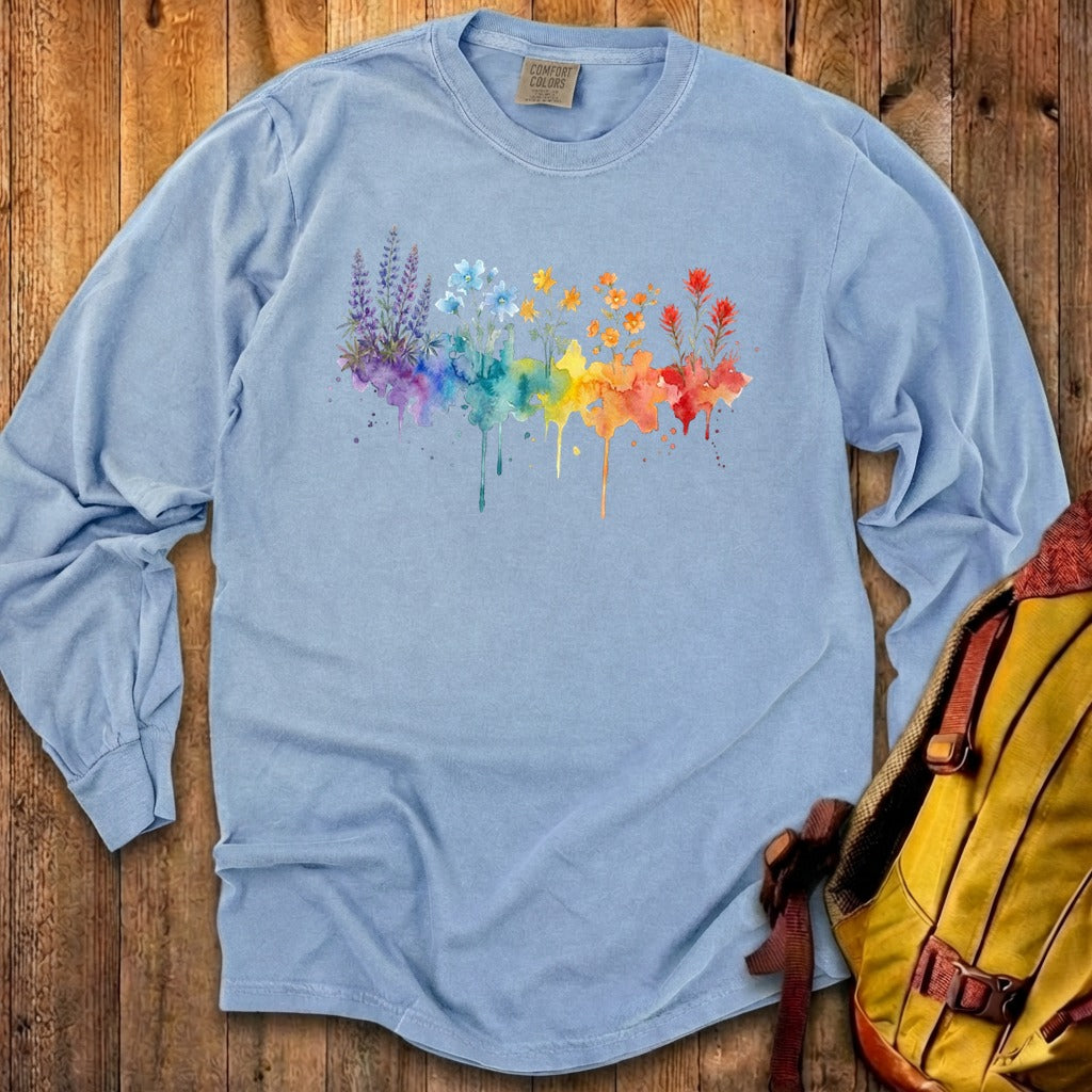 Watercolor Grand Canyon Wildflowers Premium Long Sleeve