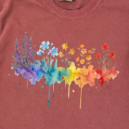 Watercolor Grand Canyon Wildflowers Premium Long Sleeve