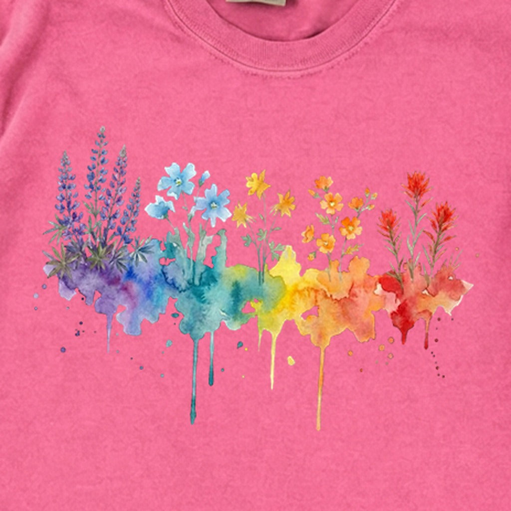 Watercolor Grand Canyon Wildflowers Premium Long Sleeve
