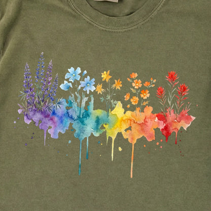 Watercolor Grand Canyon Wildflowers Premium Long Sleeve