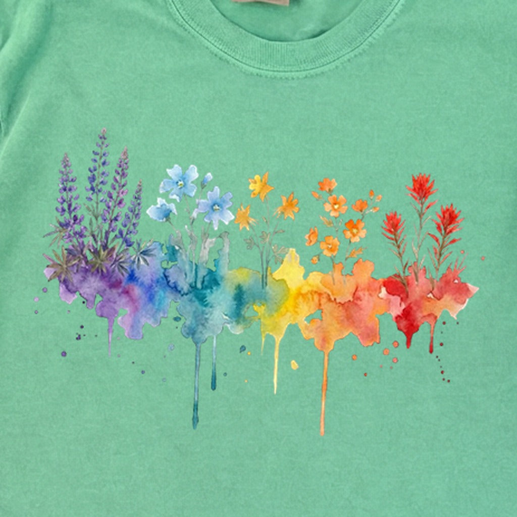 Watercolor Grand Canyon Wildflowers Premium Long Sleeve