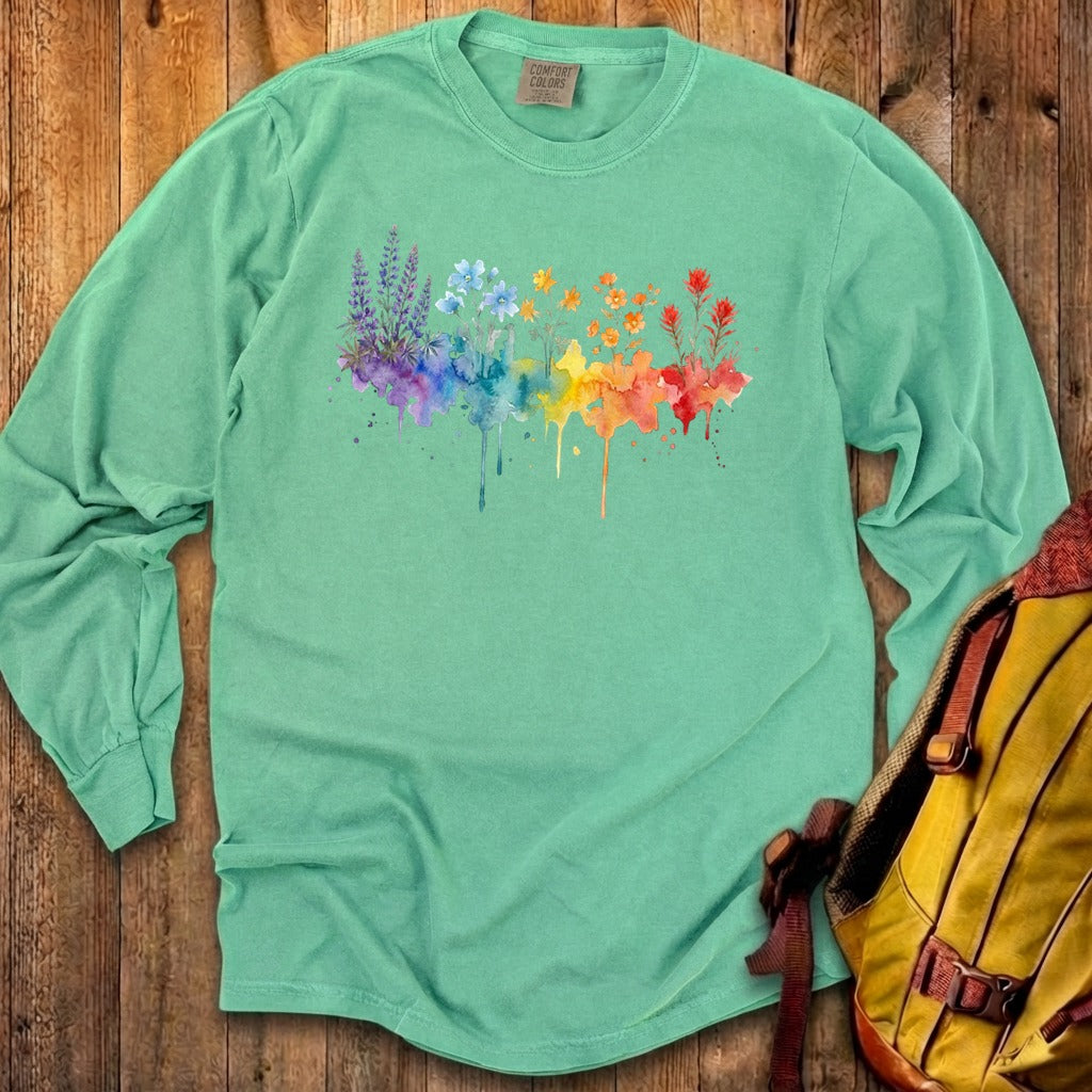 Watercolor Grand Canyon Wildflowers Premium Long Sleeve