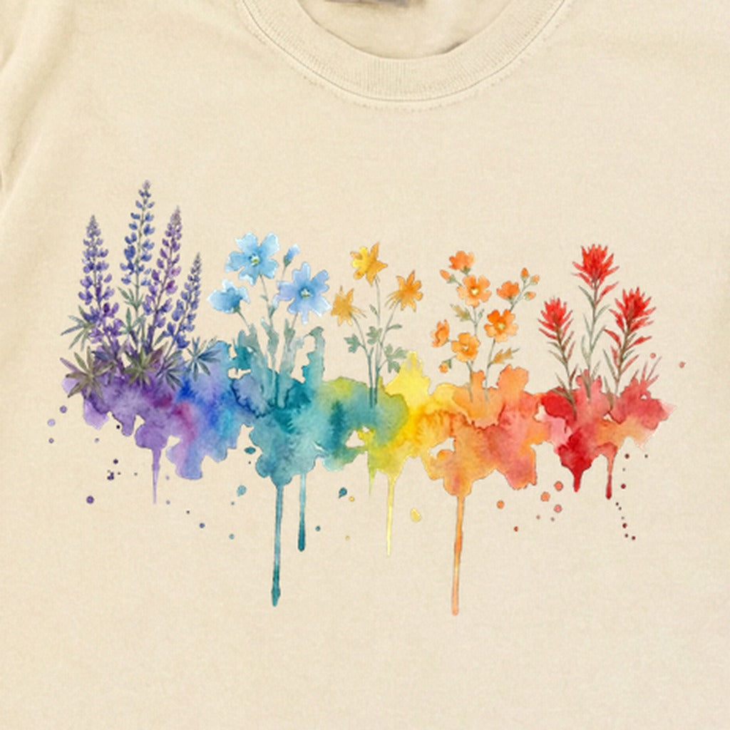 Watercolor Grand Canyon Wildflowers Premium Long Sleeve