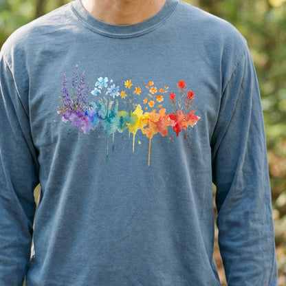 Watercolor Grand Canyon Wildflowers Premium Long Sleeve