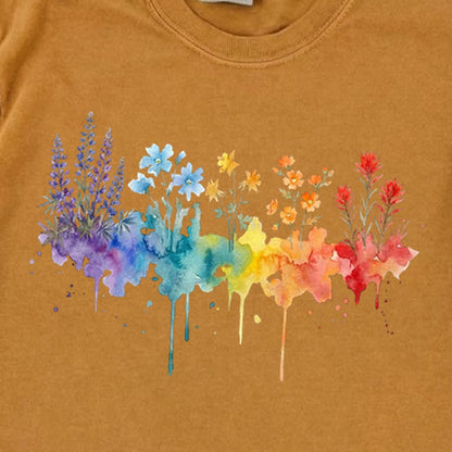 Watercolor Grand Canyon Wildflowers Premium Long Sleeve