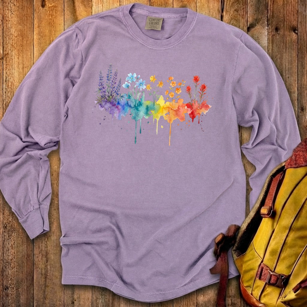 Watercolor Grand Canyon Wildflowers Premium Long Sleeve